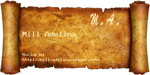 Mill Adelina névjegykártya
